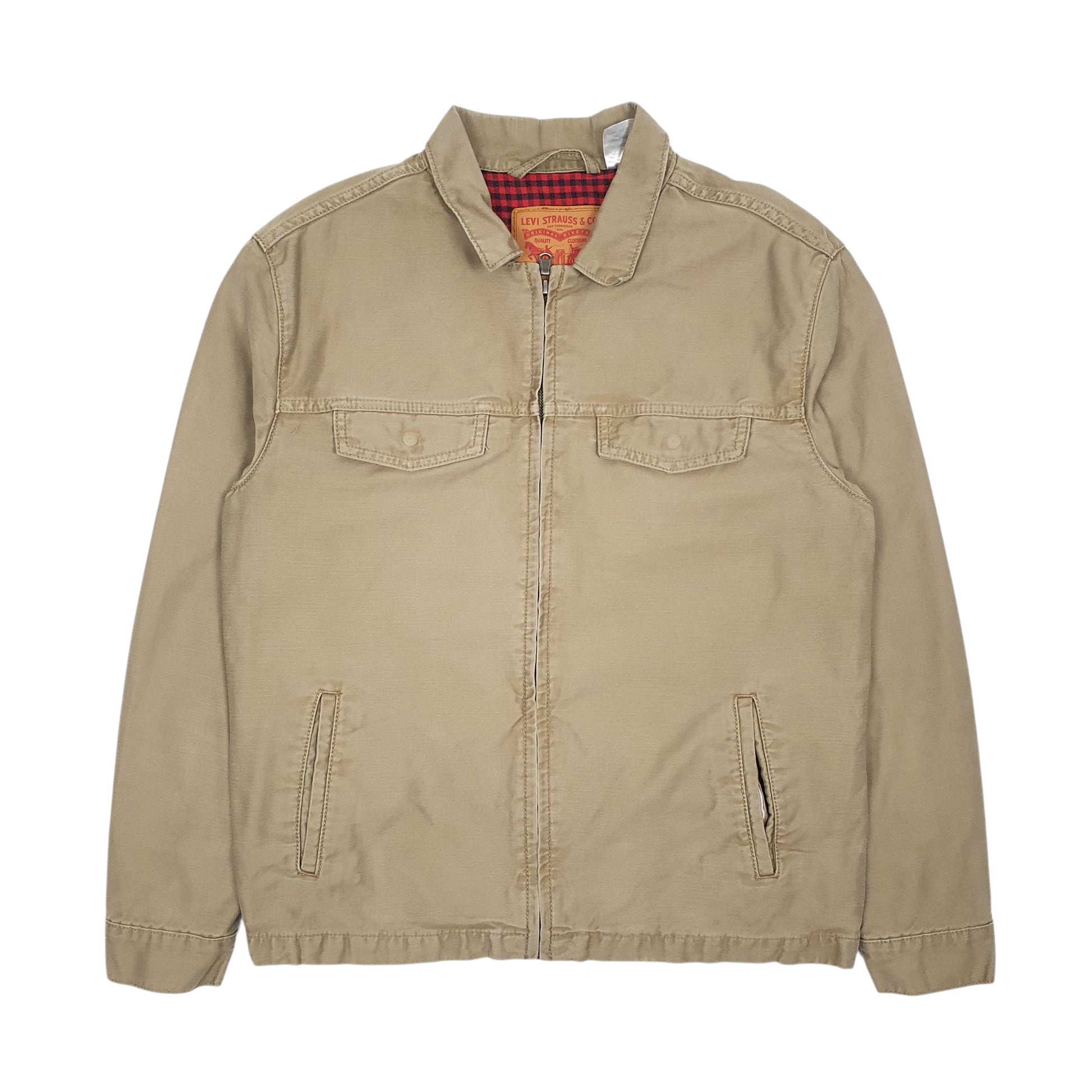 Mens Beige Levis Cruiser  Coat