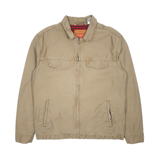 Mens Beige Levis Cruiser  Coat