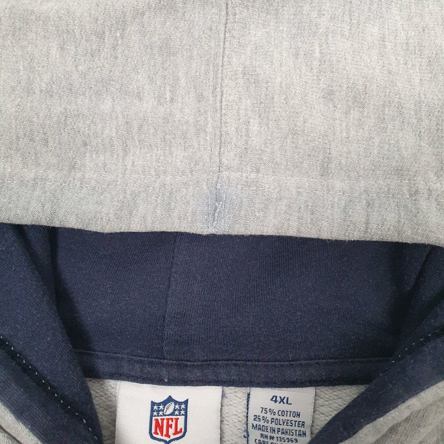 Mens Grey NFL Seattle Seahawks Full Zip Jumper