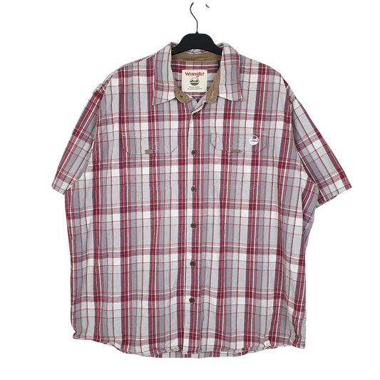 Mens Red Wrangler  Short Sleeve Shirt