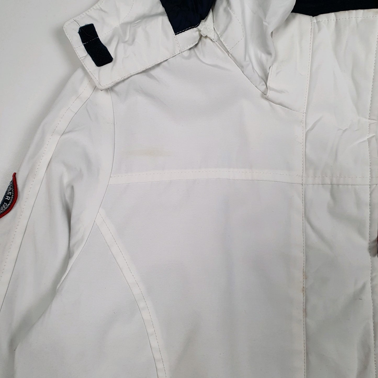 Womens White Tommy Hilfiger Hooded  Coat
