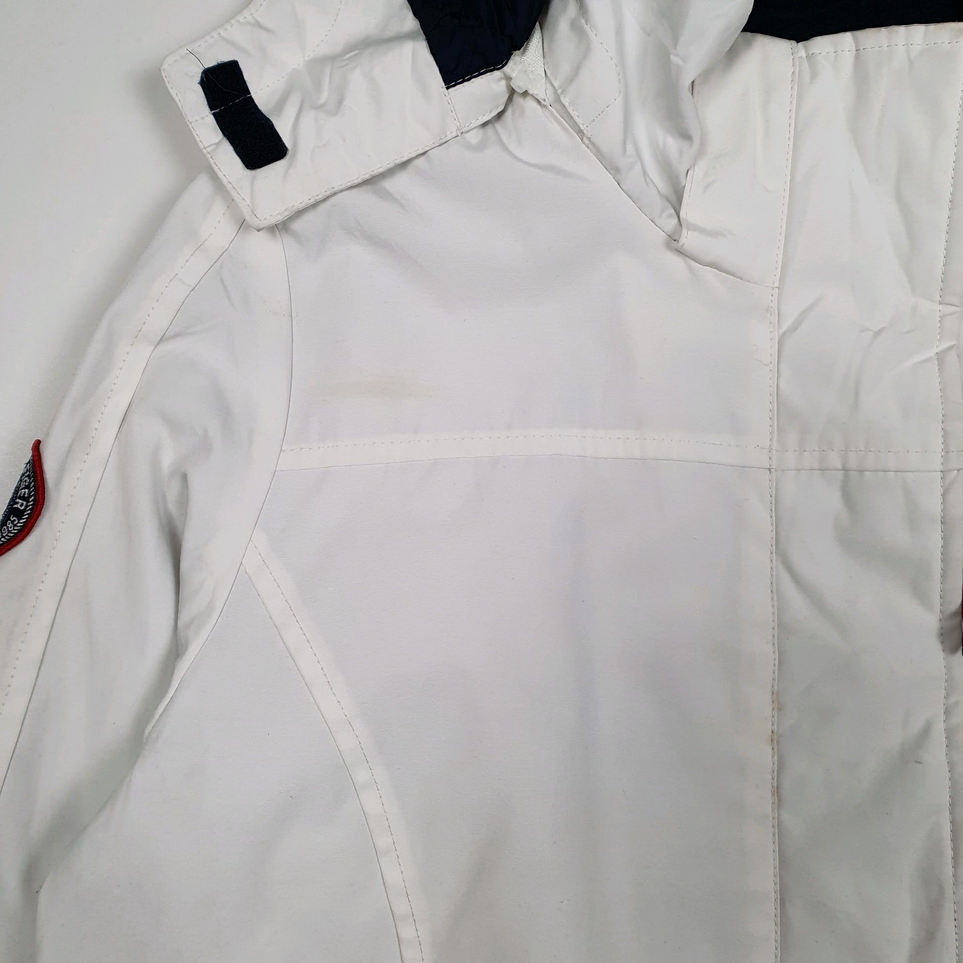 Womens White Tommy Hilfiger Hooded  Coat