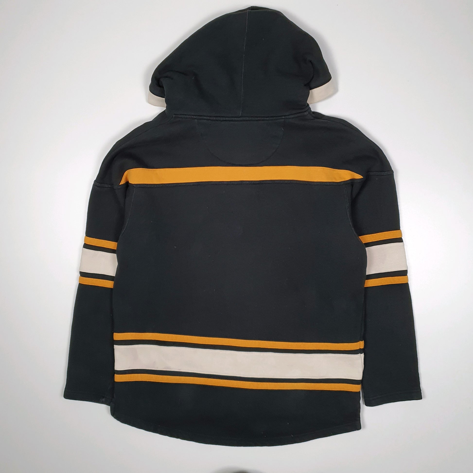 Mens Black Old Time Hockey Boston Bruins NHL Jersey Happy Gilmore Hoodie Jumper