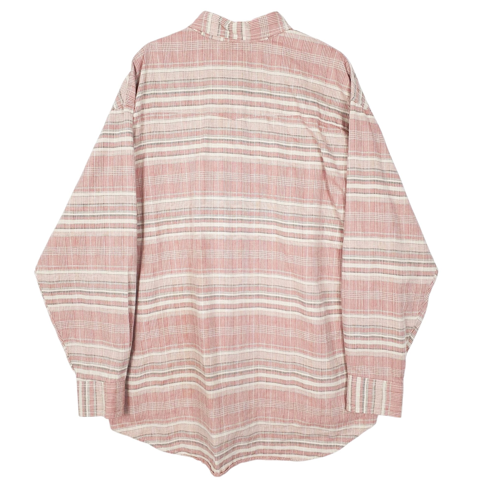 Mens Pink Wrangler Twenty X Vintage 90s Made In USA  Shirt