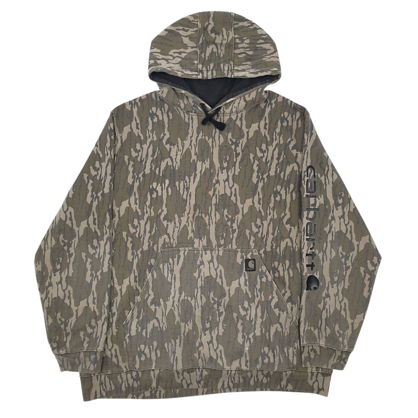 Mens Green Carhartt Real Tree Loose Fit Hoodie Jumper