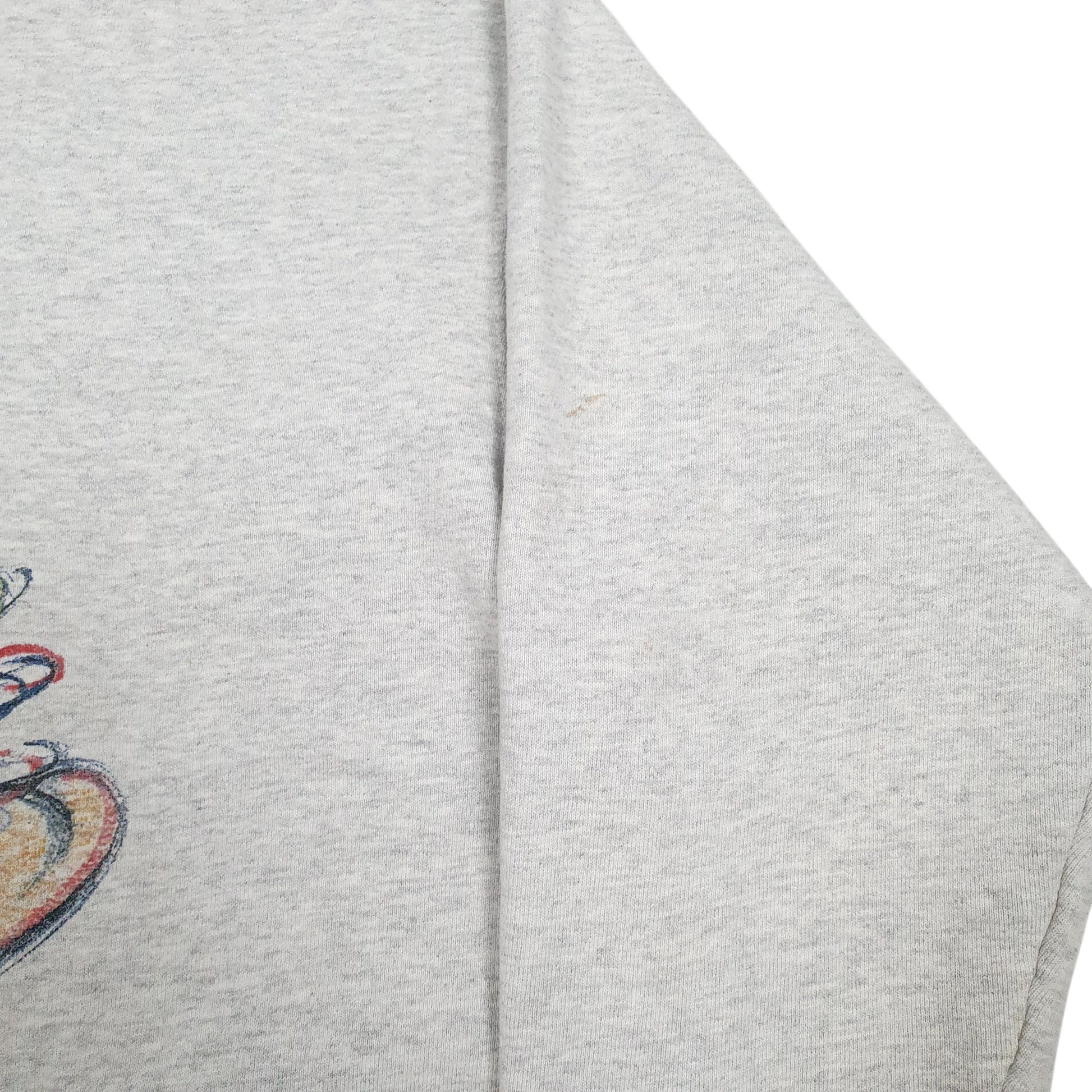 Mens Grey Looney Tunes Vintage 90s Made In USA Crewneck Jumper