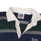 Mens Green Barbarian Rugby Full Zip Polo Shirt