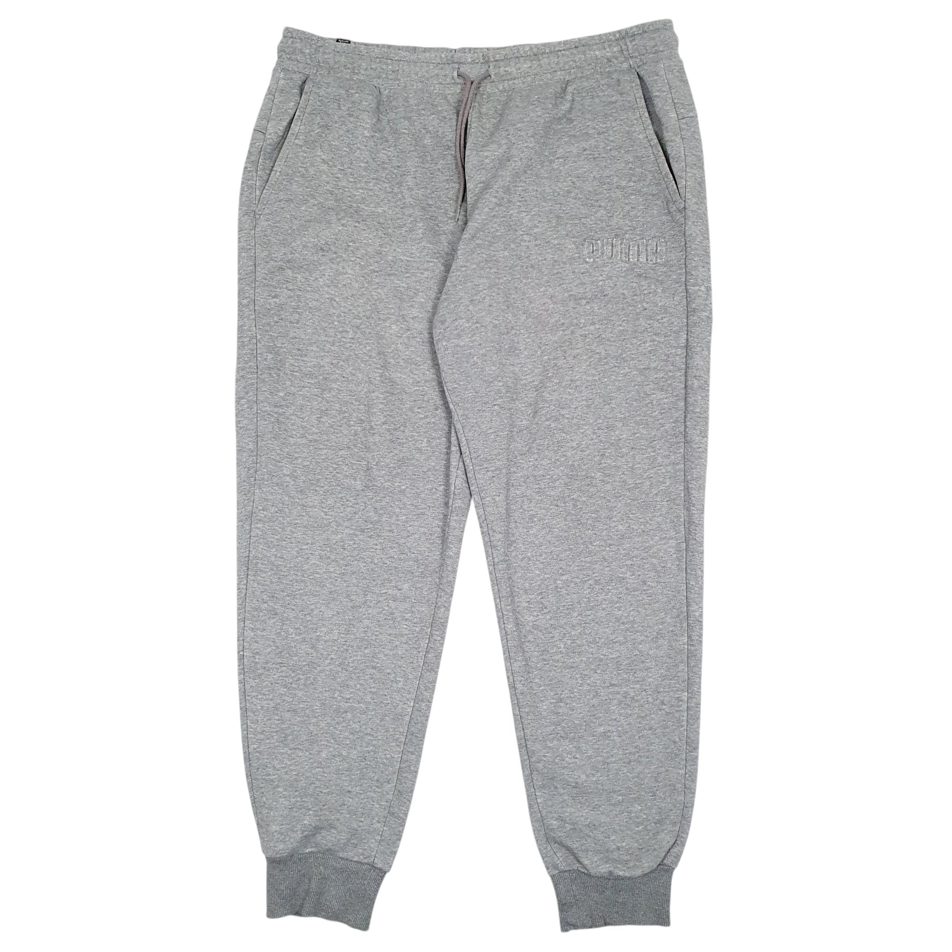 Mens Grey Puma Elasticated Waist Jogger Trousers
