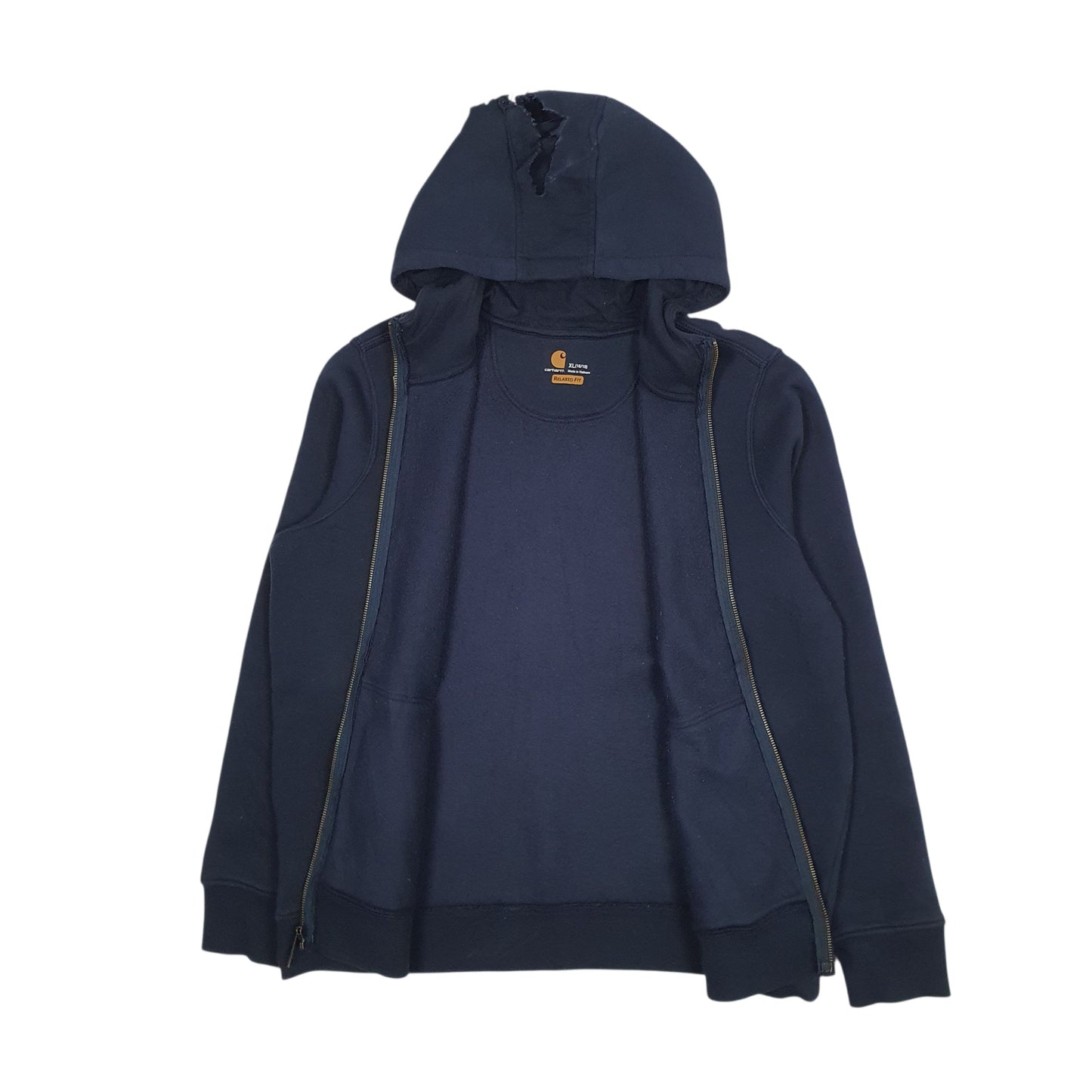 Womens Navy Carhartt Hoodie Full Zip Jumper