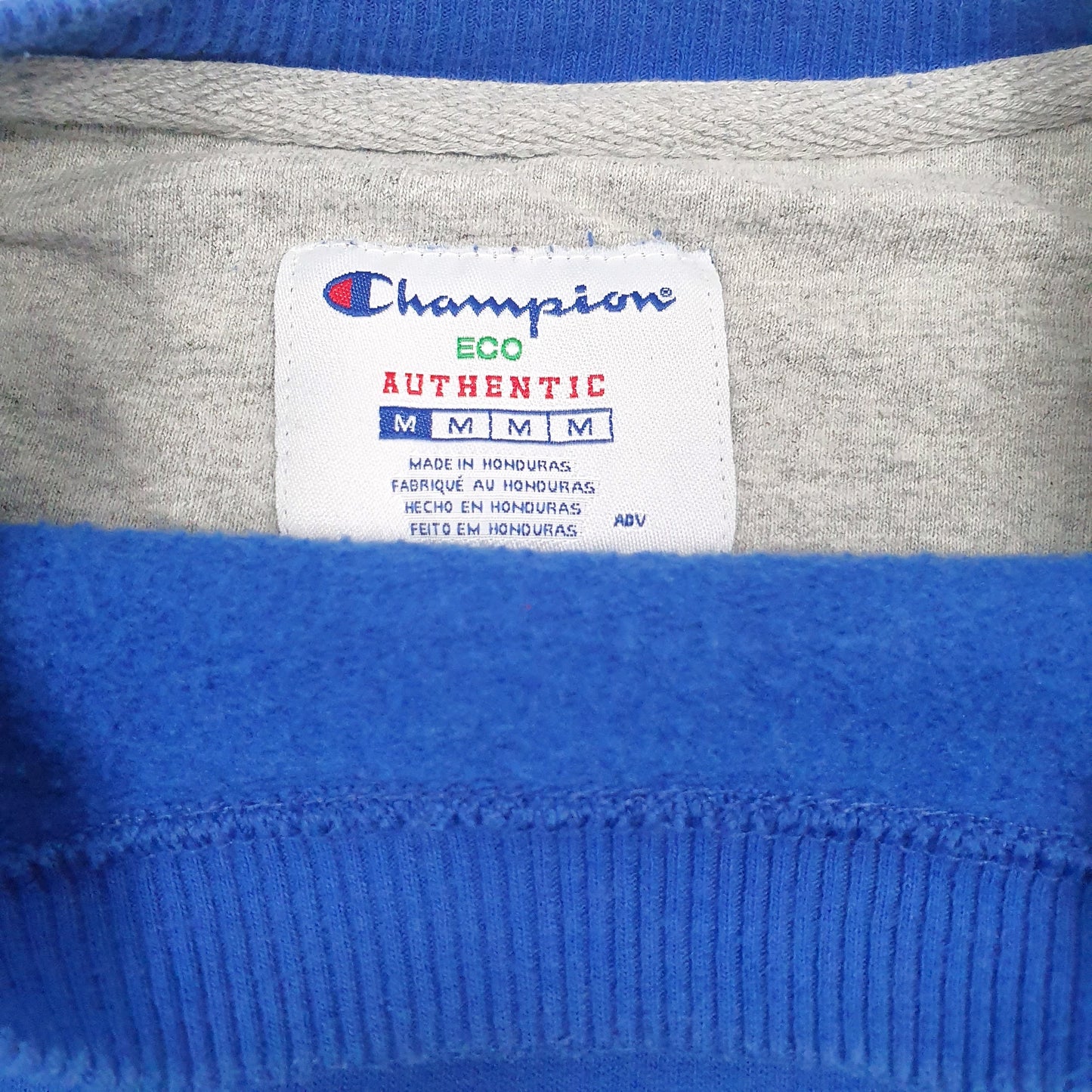 Mens Blue Champion  Crewneck Jumper