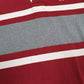Mens Burgundy Barbarian Rugby Ottawa University Hoodie Polo Shirt