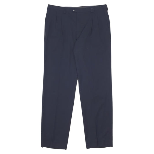 Mens Navy Burberry  Formal Trousers