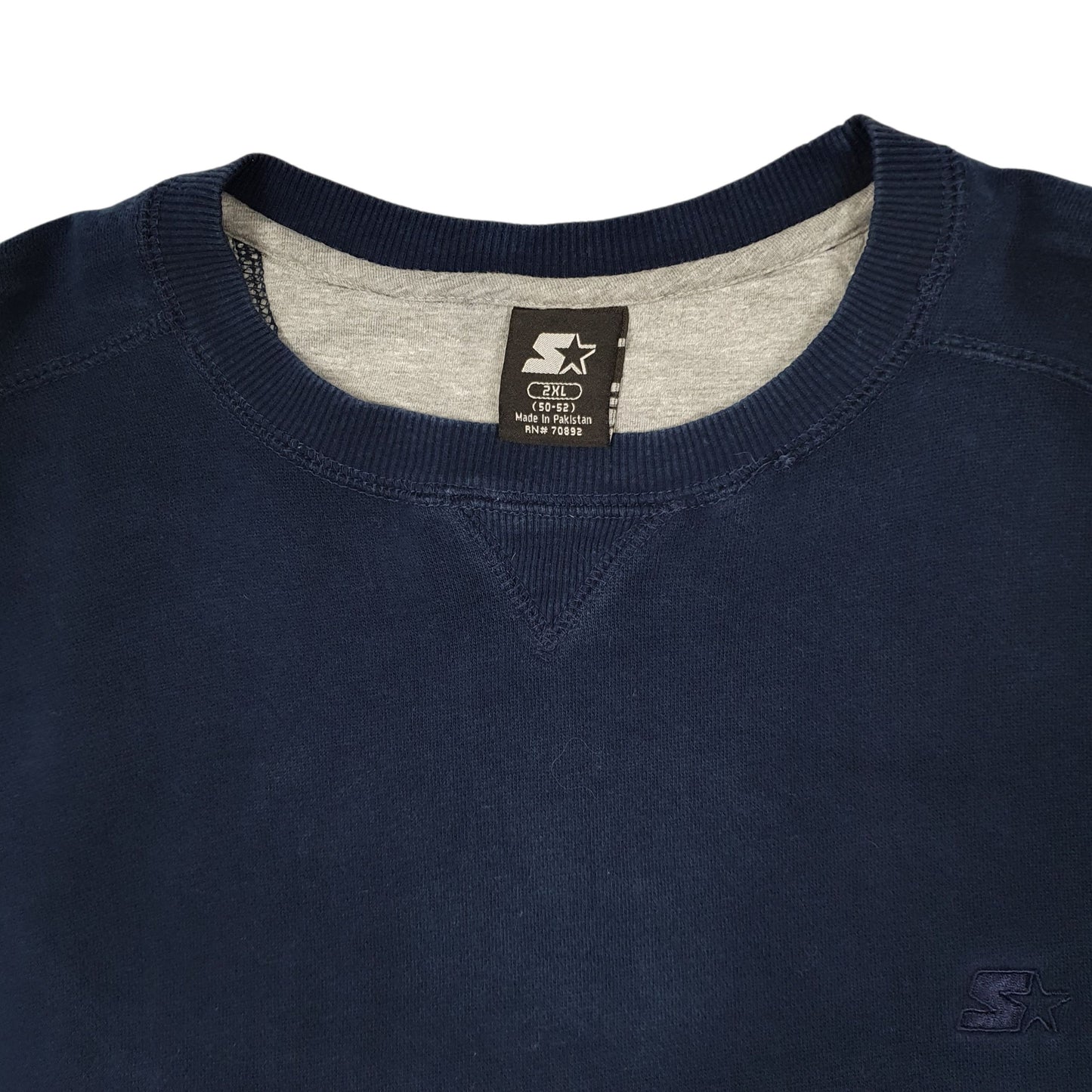 Mens Navy Starter  Crewneck Jumper