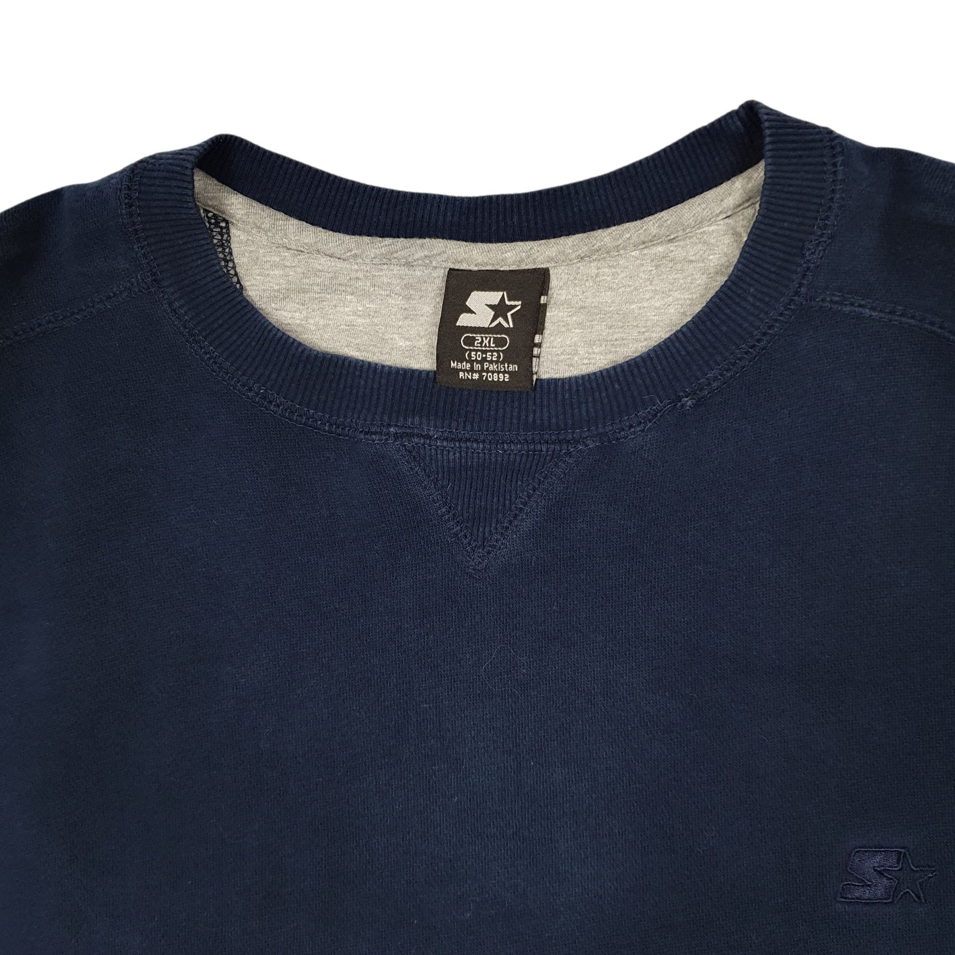Mens Navy Starter  Crewneck Jumper