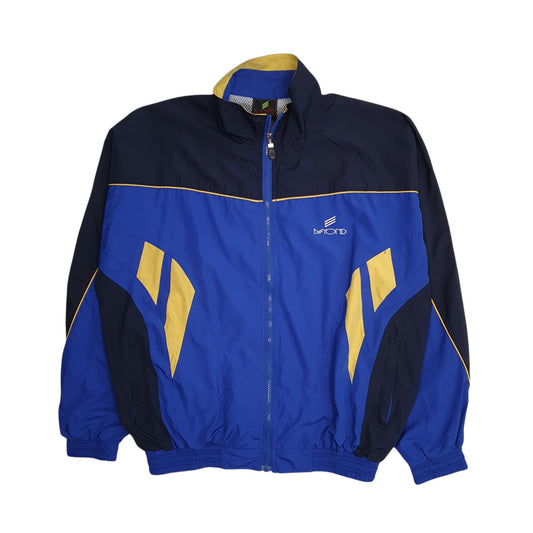 Mens Blue Beyond Sportclub Vintage 90s Full Zip Coat