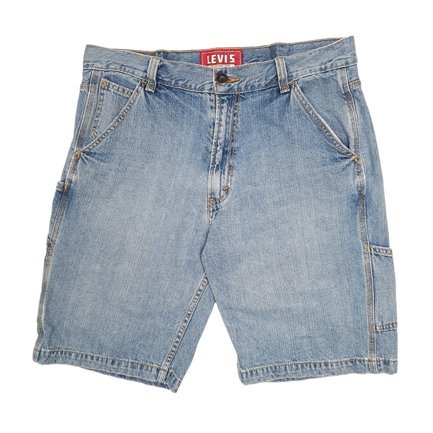 Mens Blue Levis Carpenter Vintage 00s Denim Shorts