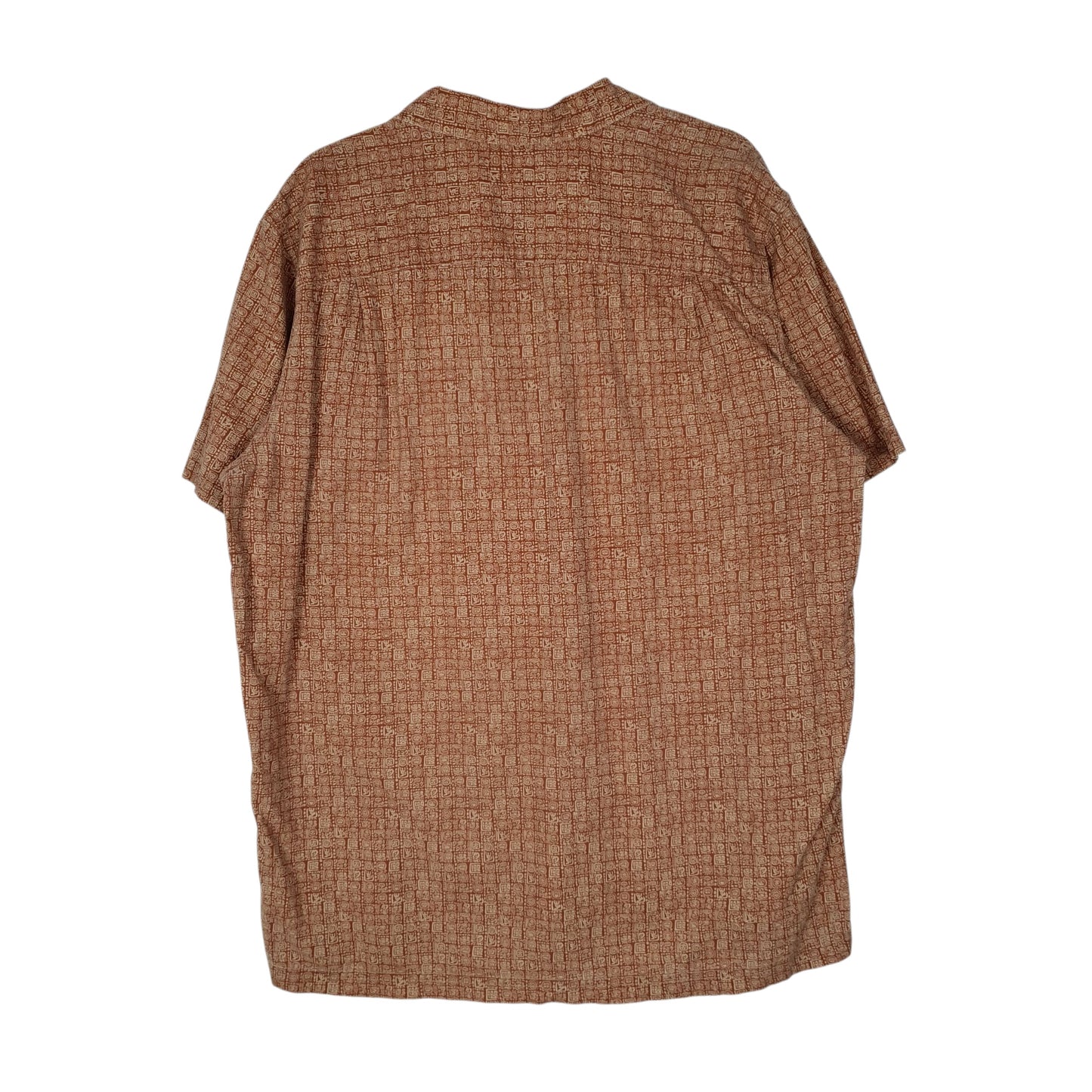 Mens Brown L.L.Bean Paisley  Shirt
