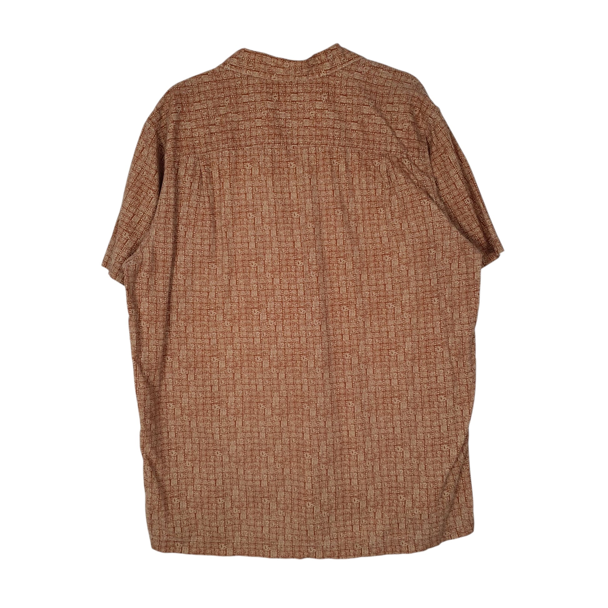 Mens Brown L.L.Bean Paisley  Shirt