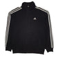 Mens Black Adidas  Full Zip Jumper