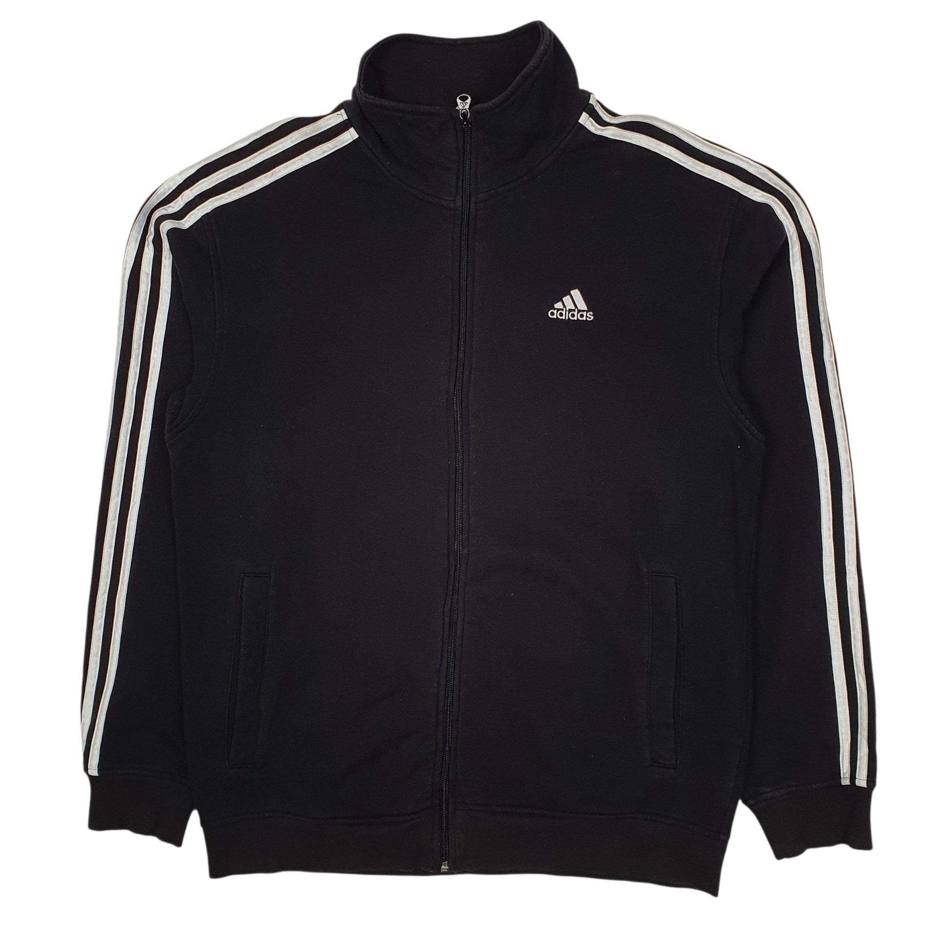 Mens Black Adidas  Full Zip Jumper