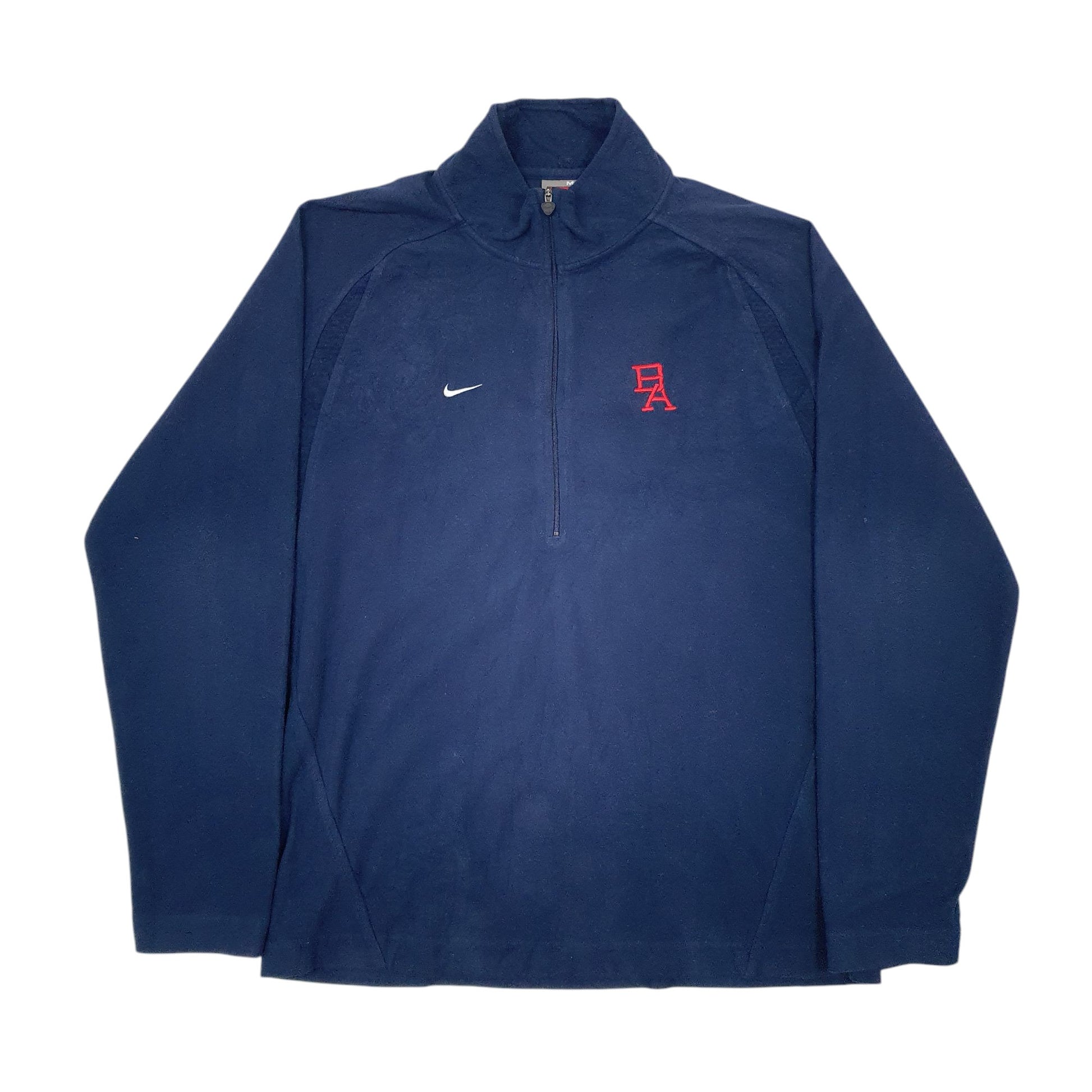 Mens Navy Nike Team Quarter Zip Jumper