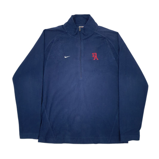 Mens Navy Nike Team Quarter Zip Jumper