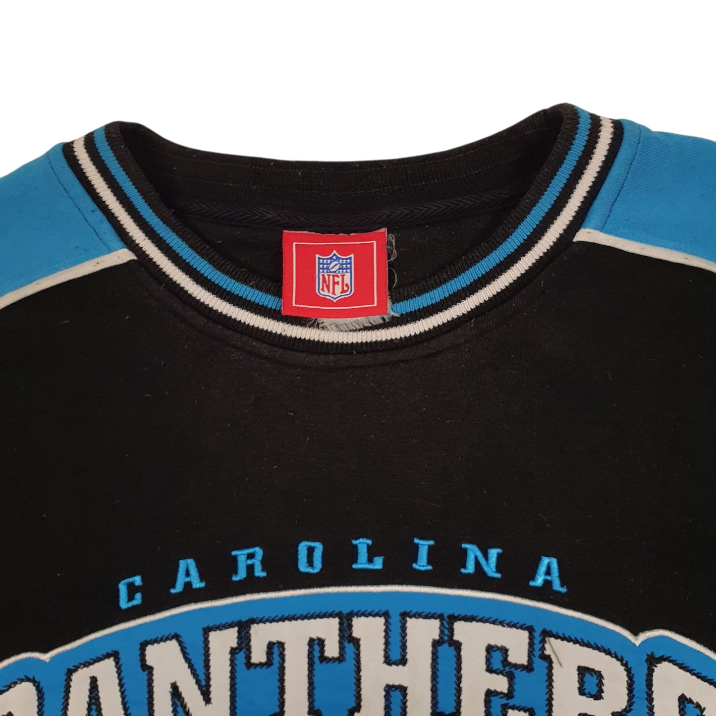 Mens Black NFL Carolina Panthers Crewneck Jumper