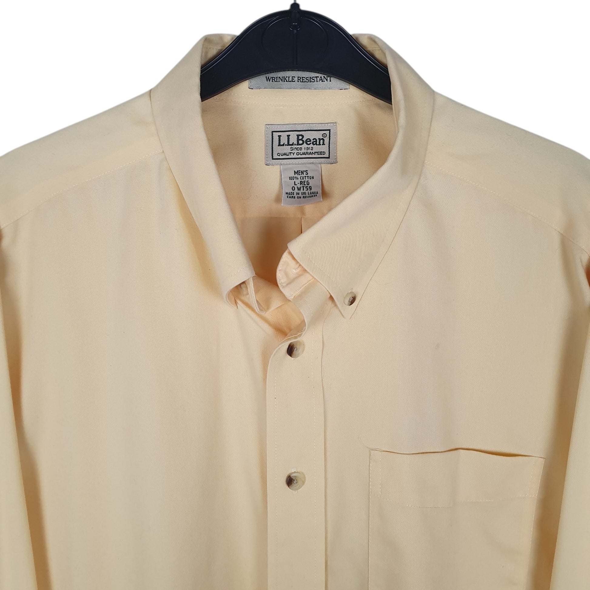 Mens Yellow L.L.Bean   Shirt