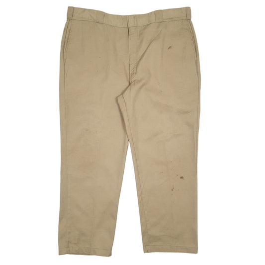 Mens Beige Dickies Workwear Chino Trousers