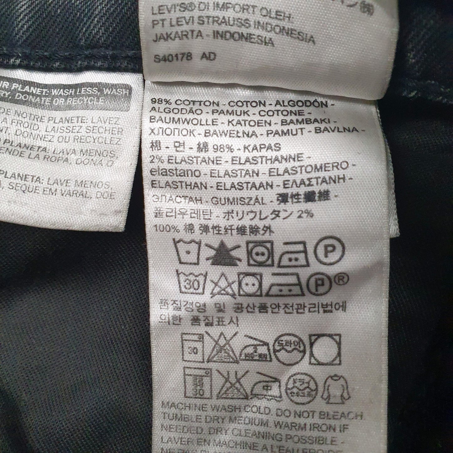 Mens Black Levis   Jeans
