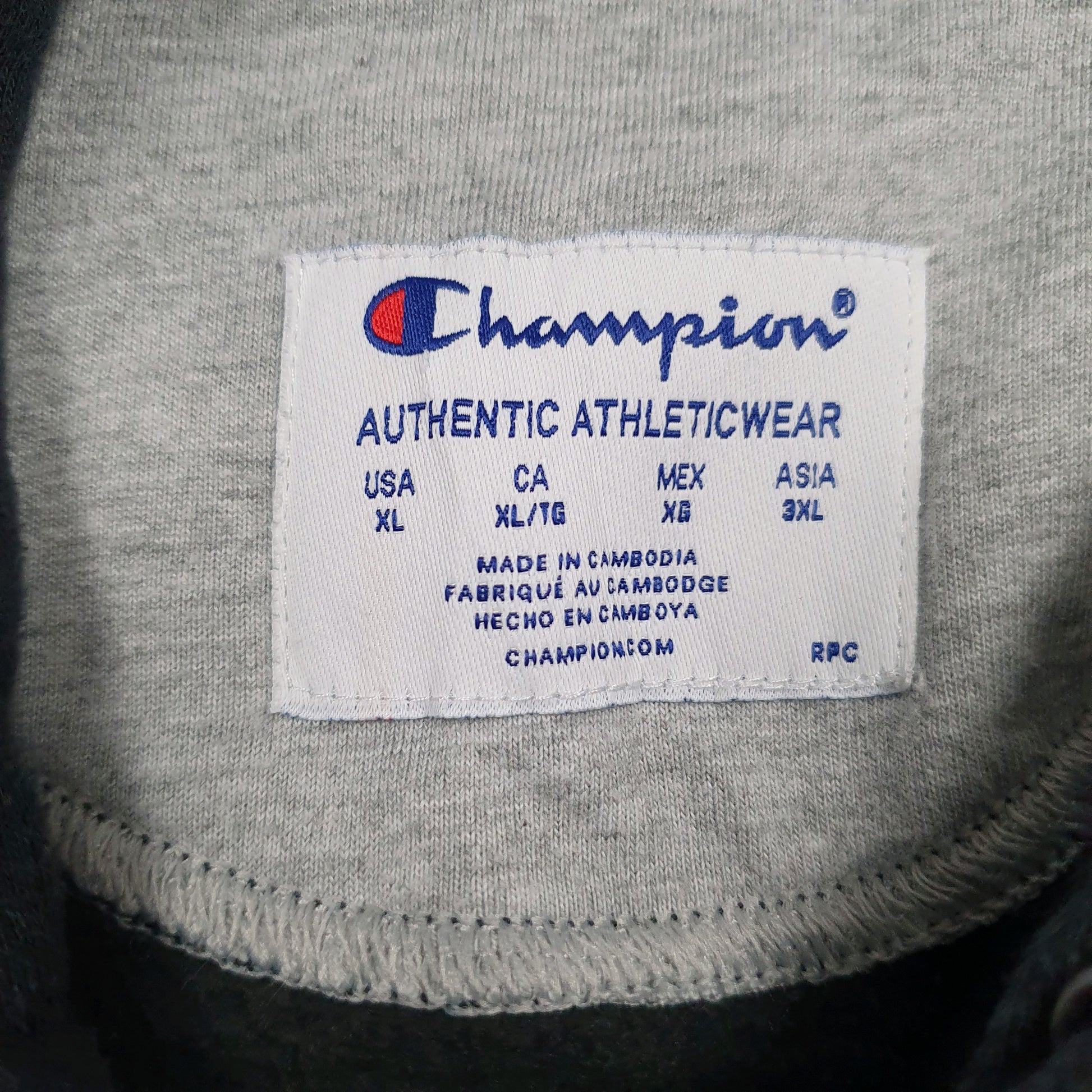 Mens Black Champion Spellout Hoodie Jumper