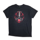 Mens Black Unbranded USA College Short Sleeve T Shirt