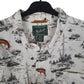Mens White Woolrich Wildlife  Shirt