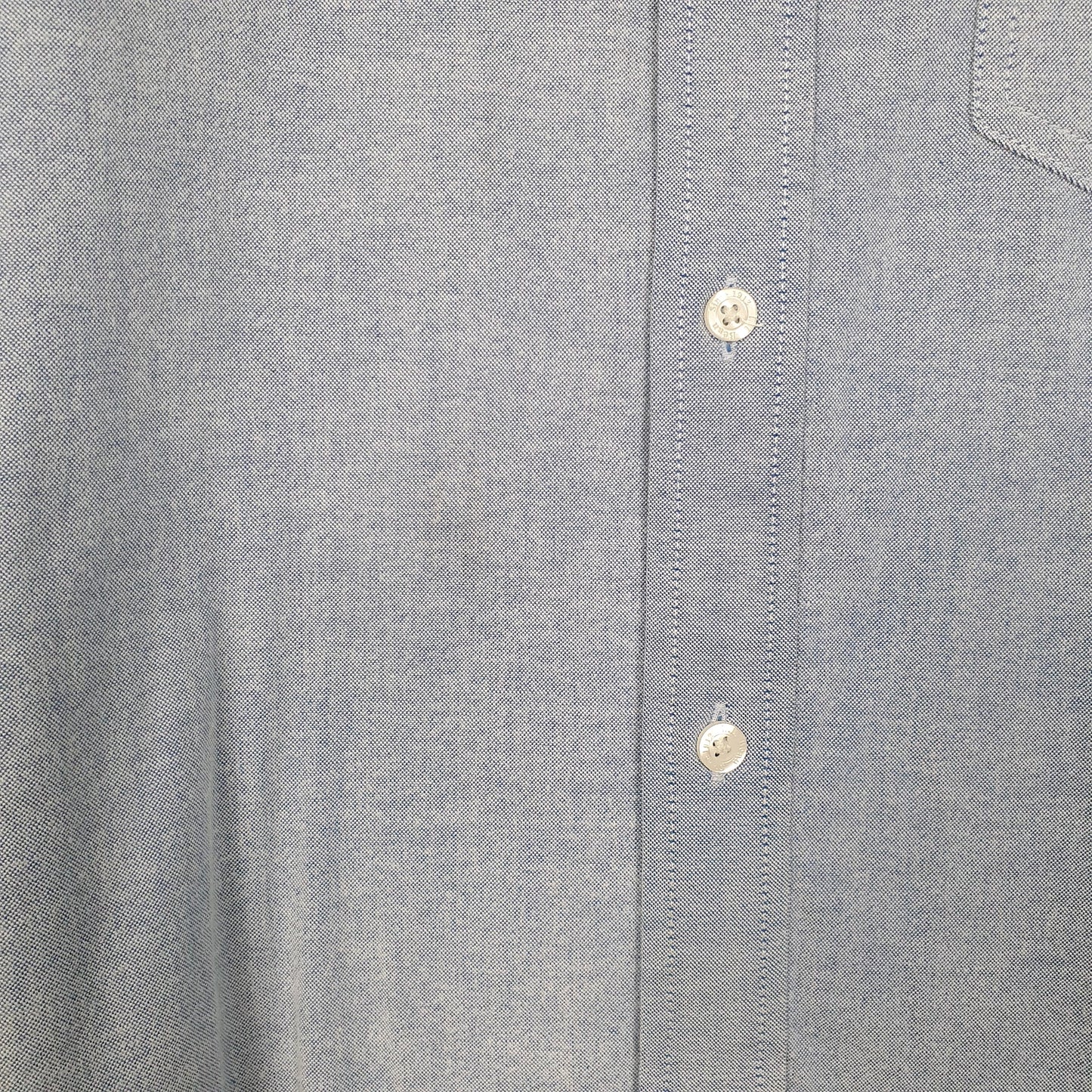 Mens Blue L.L.Bean Stretch  Shirt