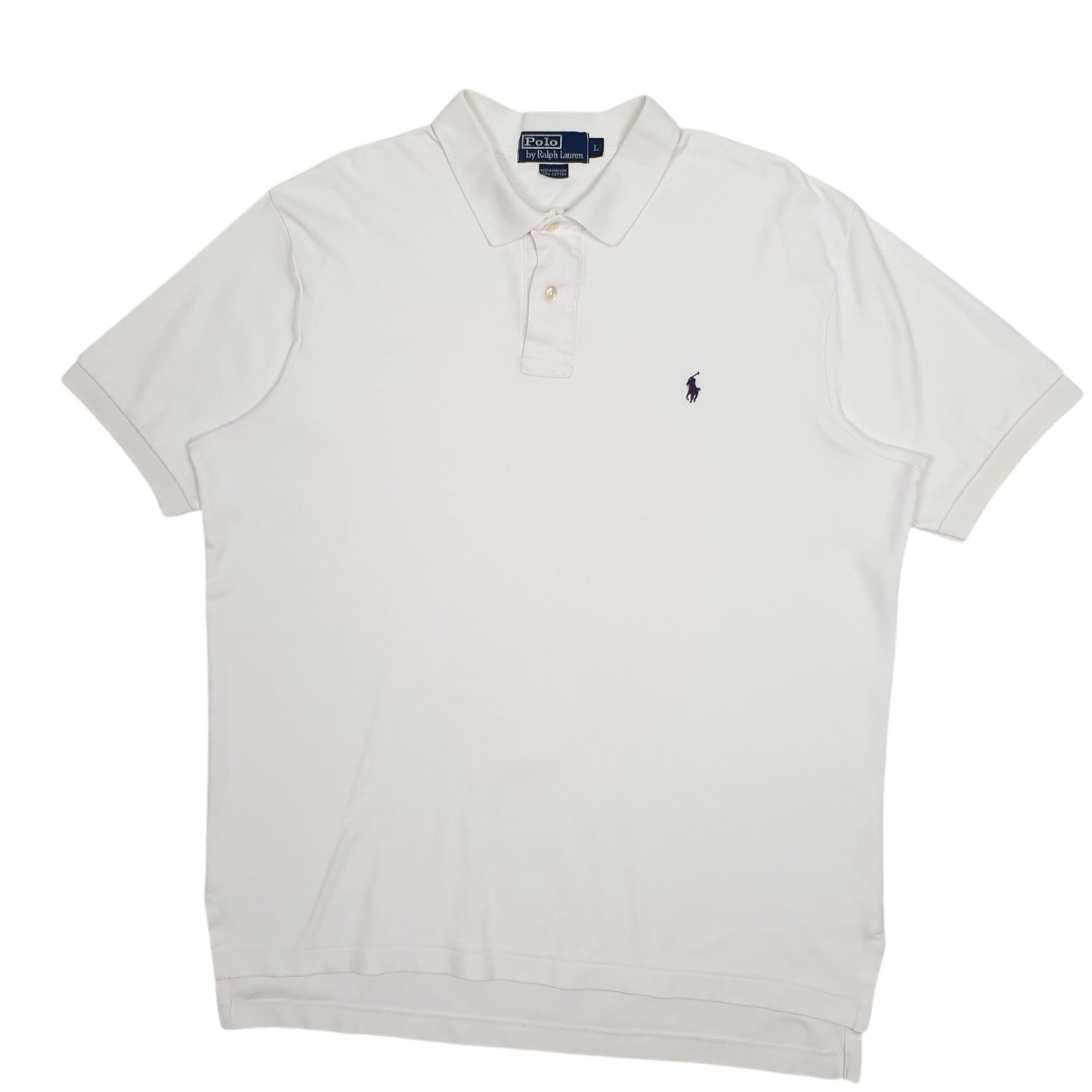 Mens White Polo Ralph Lauren  Short Sleeve Polo Shirt