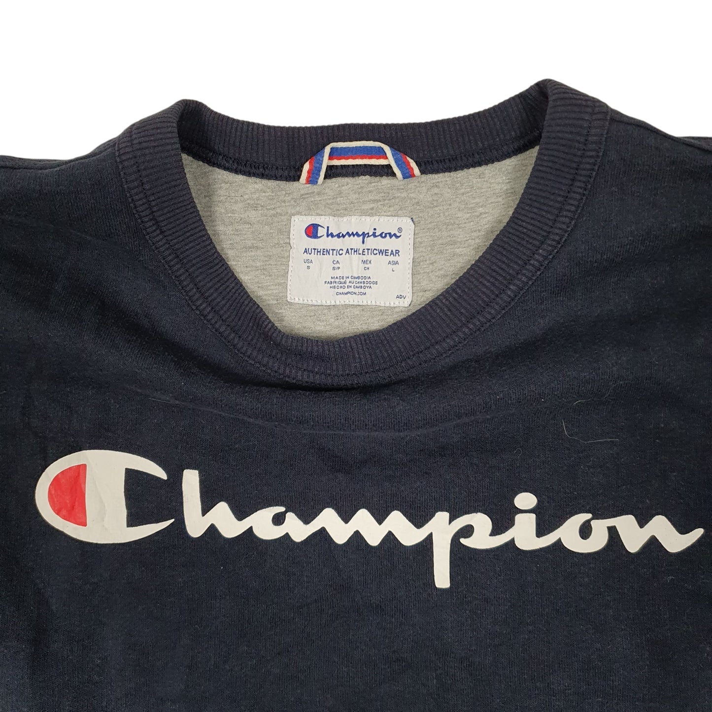 Mens Navy Champion  Crewneck Jumper