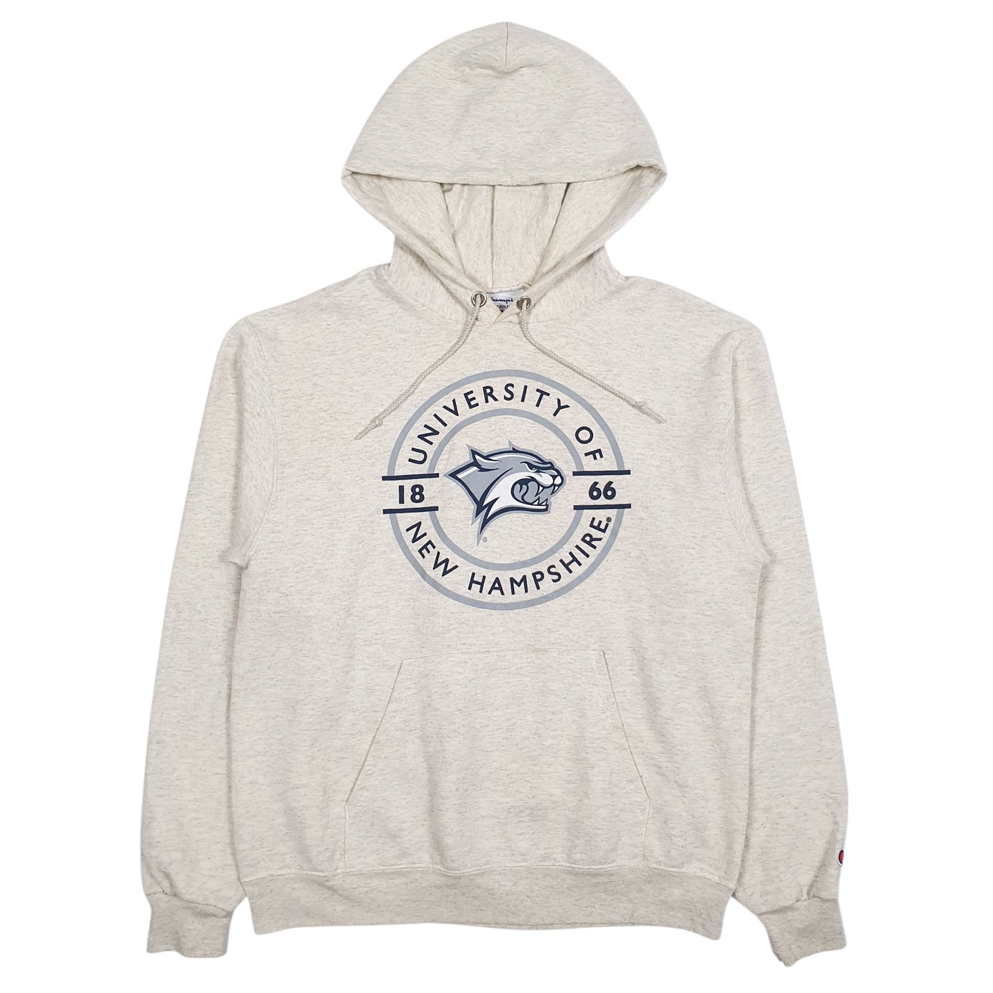 Mens Grey Champion University Of New Hampshire Hoodie Jumper