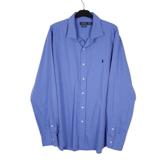 Mens Blue Polo Ralph Lauren Easy Care Long Sleeve Shirt