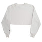 Womens White Champion Reverse Weave Crop Top Crewneck Jumper