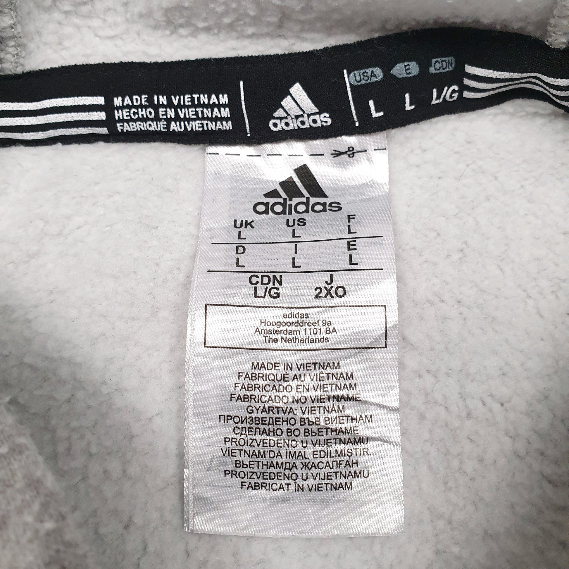 Mens Grey Adidas  Hoodie Jumper