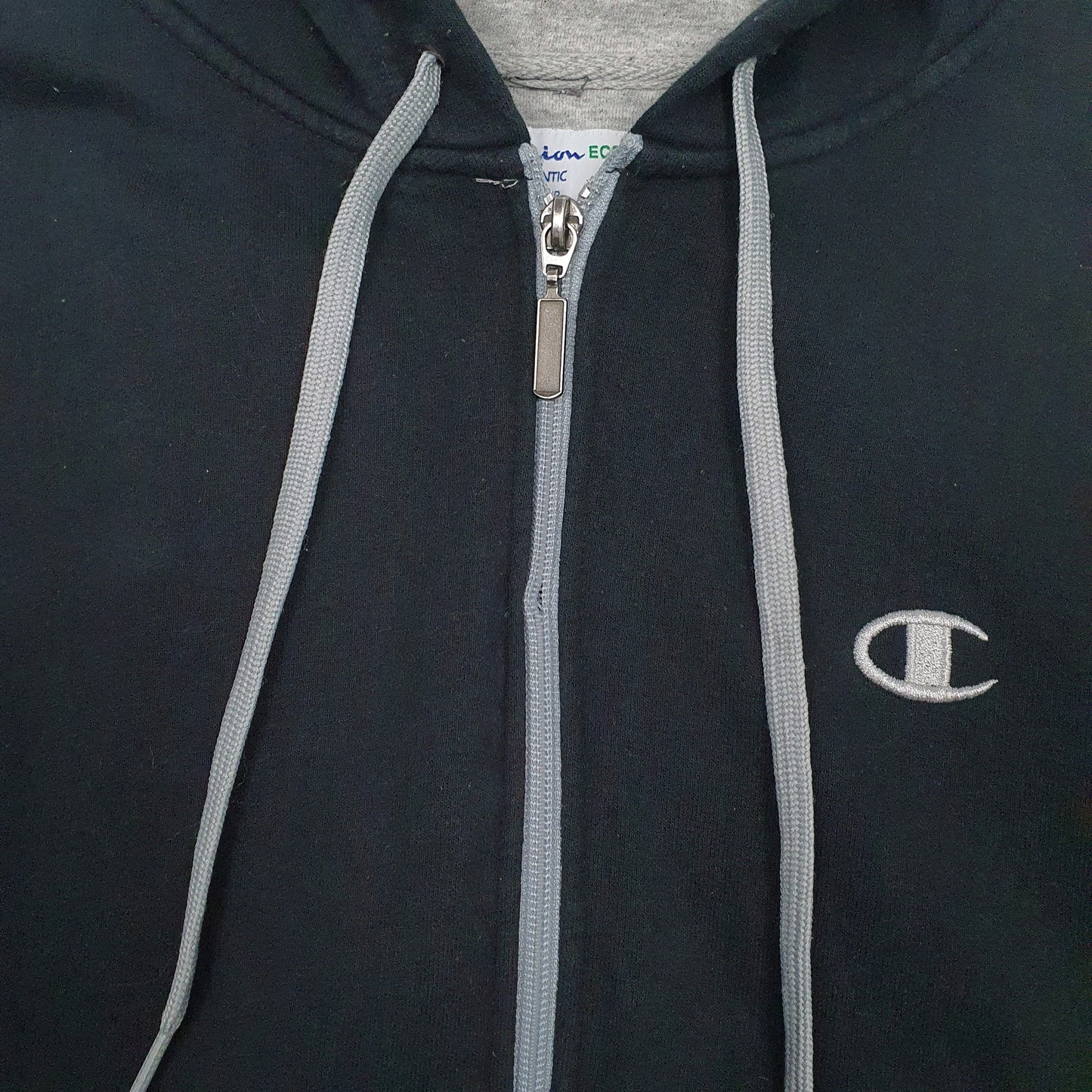 Mens Black Champion  Full Zip Jumper