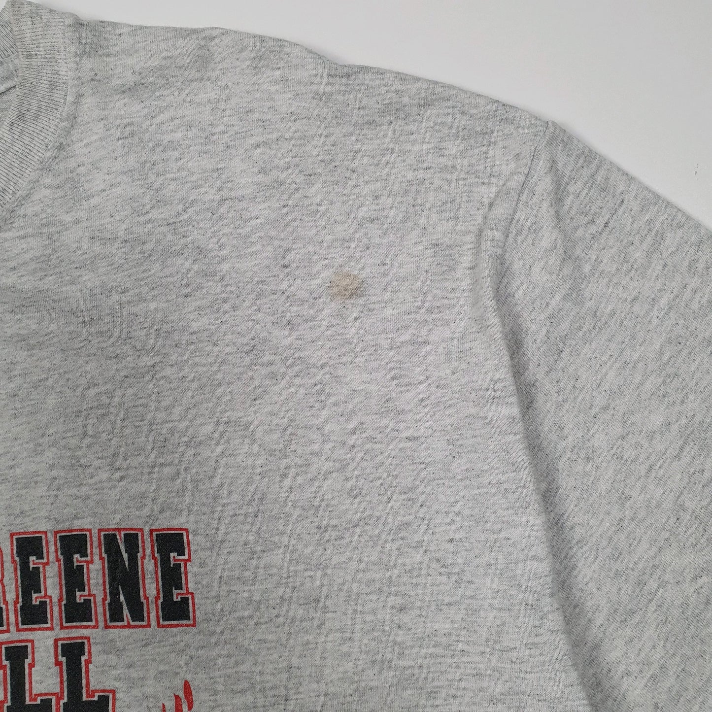 Mens Grey Jerzees Eastern Greene Football  T Shirt