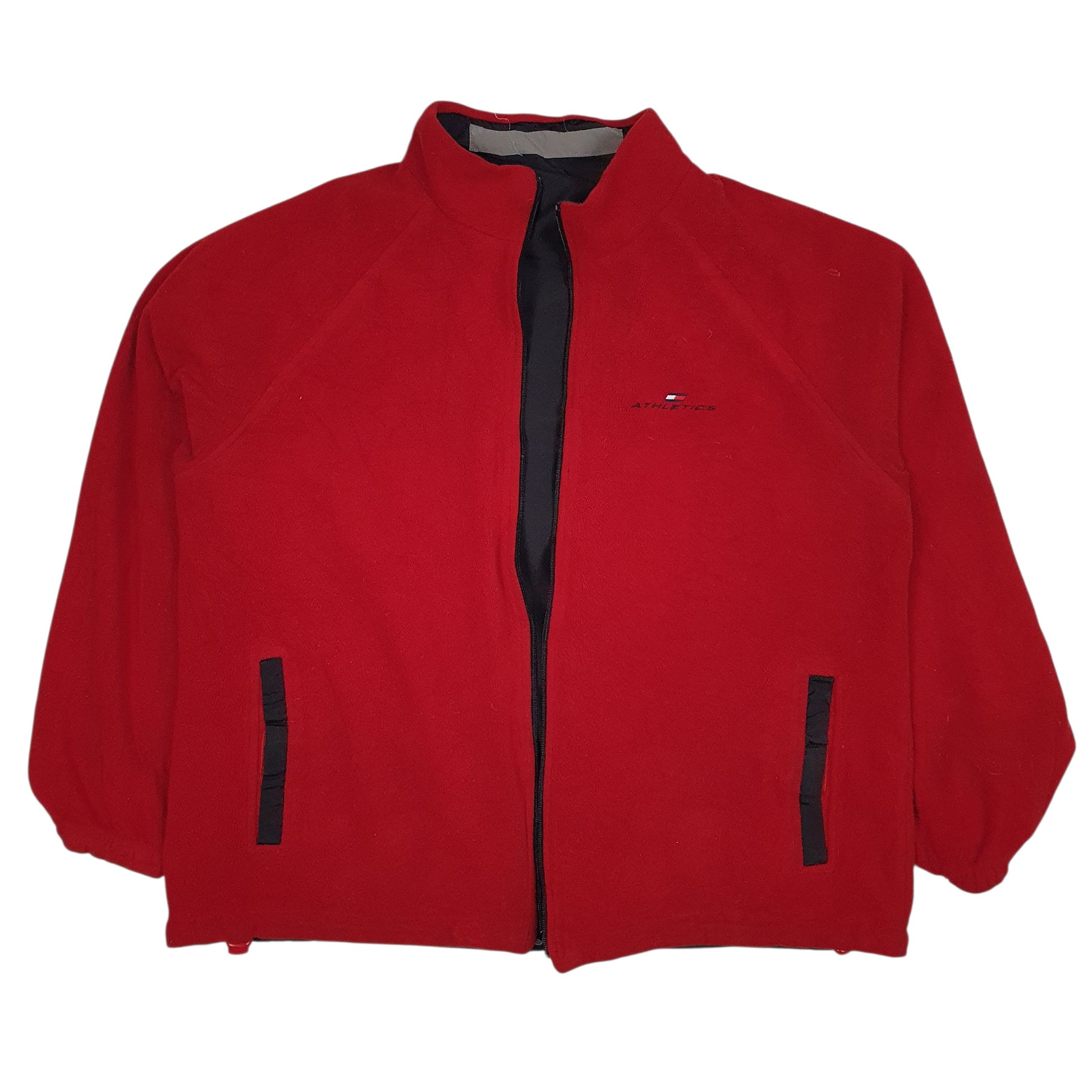 Mens Black Tommy Hilfiger Reversible Hoodie Coat