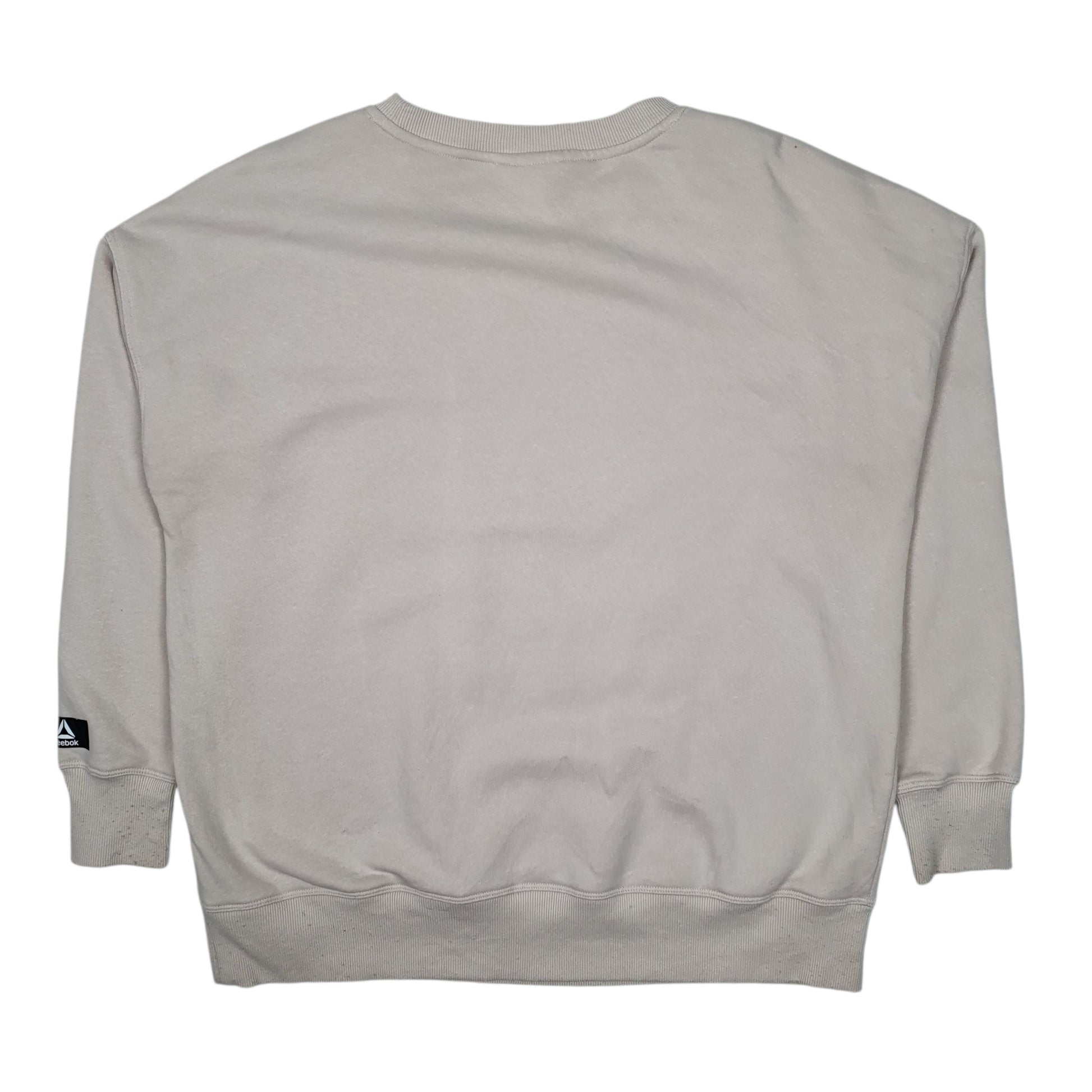 Mens Cream Reebok  Crewneck Jumper