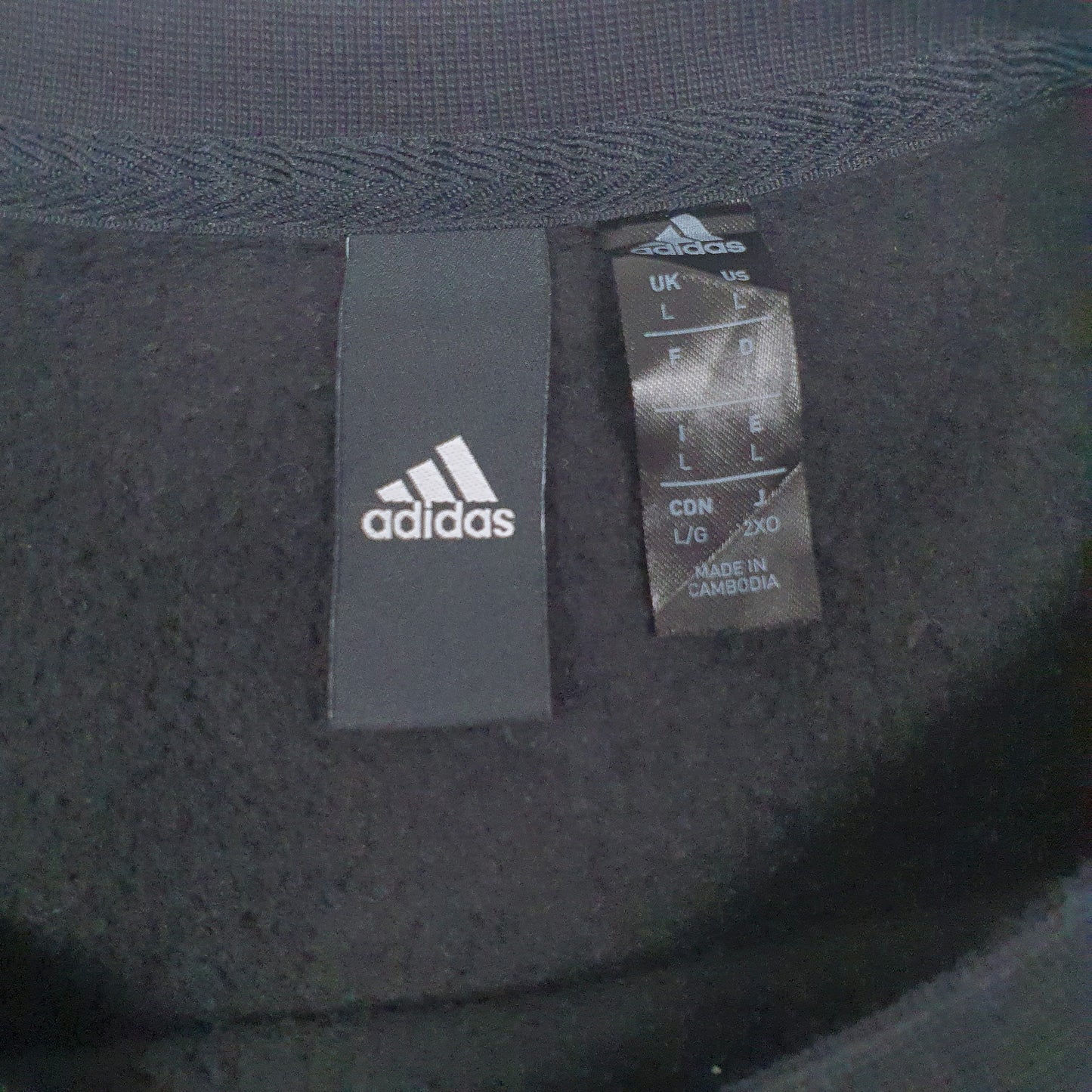 Mens Black Adidas  Crewneck Jumper