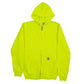 Mens Green Carhartt Hi-Vis Full Zip Jumper