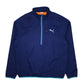 Mens Blue Puma Warm Cell Half Zip Insulated  Coat