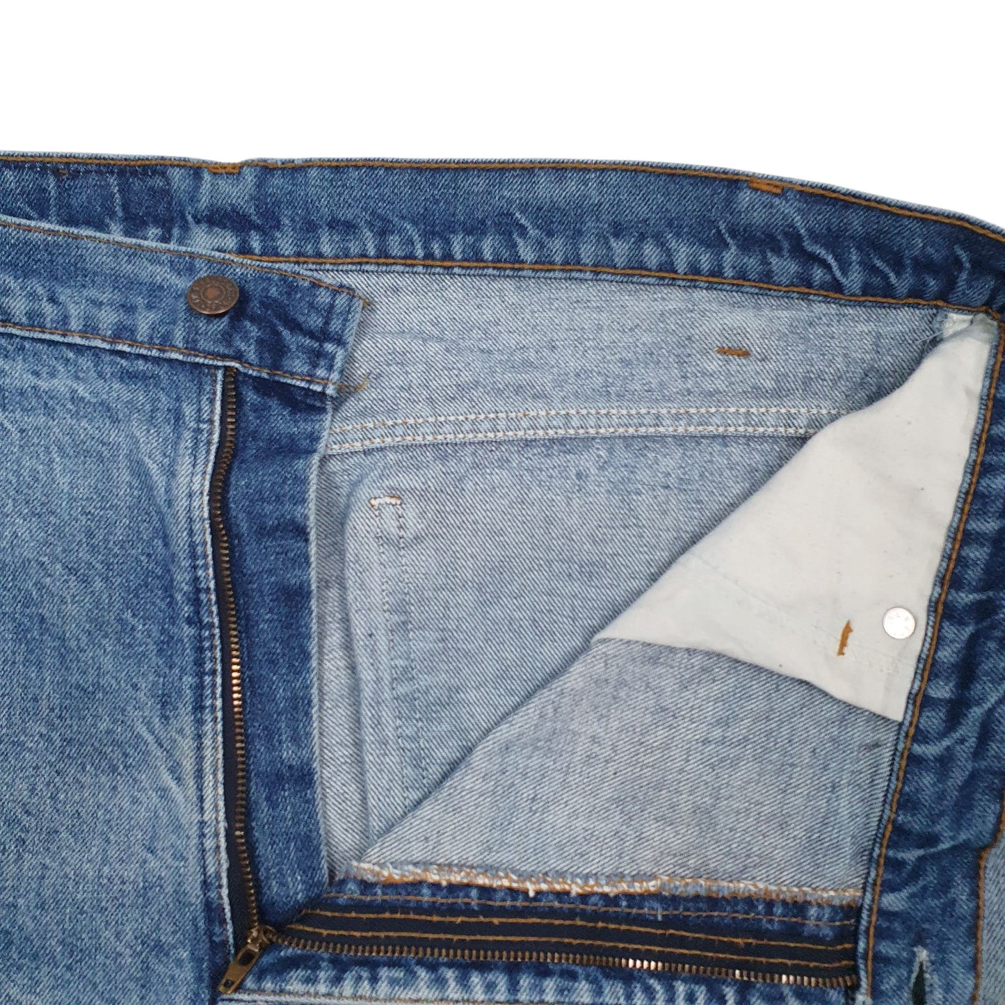 Womens Blue Levis 90s Made In USA Orange Tab Hoodie Shorts