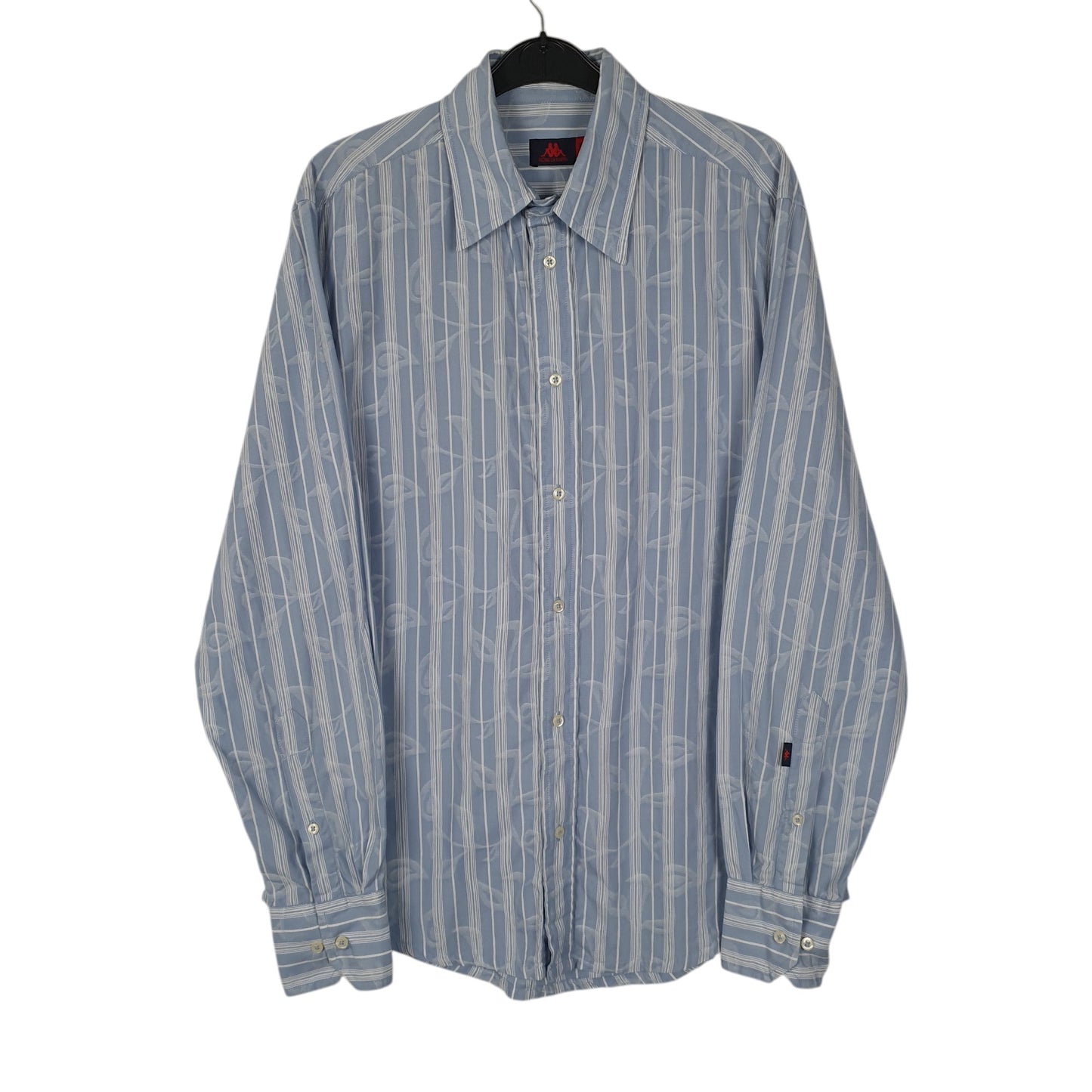 Mens Blue Kappa  Long Sleeve Shirt