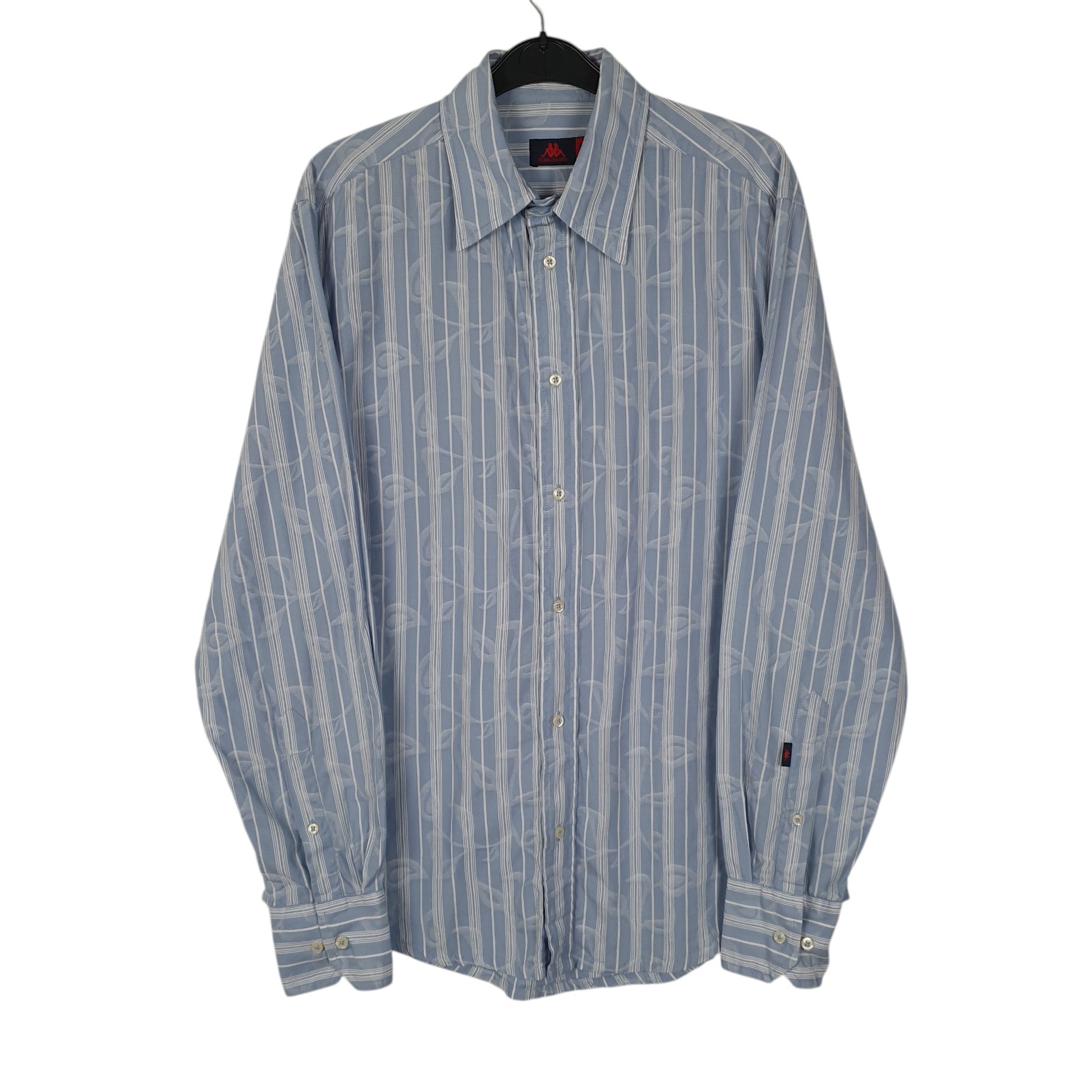 Mens Blue Kappa  Long Sleeve Shirt